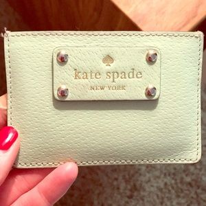 Kate spade mint cardholder wallet